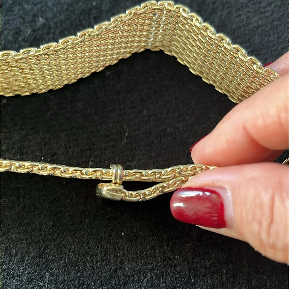 Cache vintage gold watchband chain belt - Picture 10 of 10